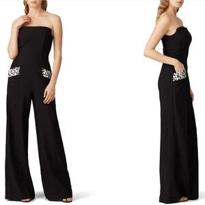 Black Halo - Carmine strapless jumpsuit